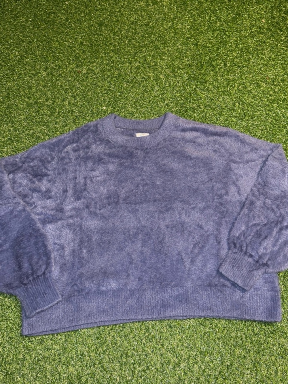 aerie Plush Crewneck Sweater - Navy Blue